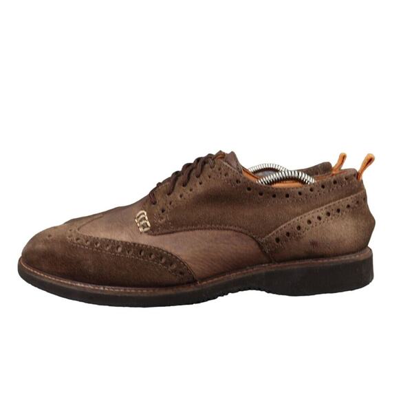 Tommy Bahama Shoes Mens 9.5 Oxford Elliot Wingtip Classic Leather Derby Brogue - Picture 4 of 16